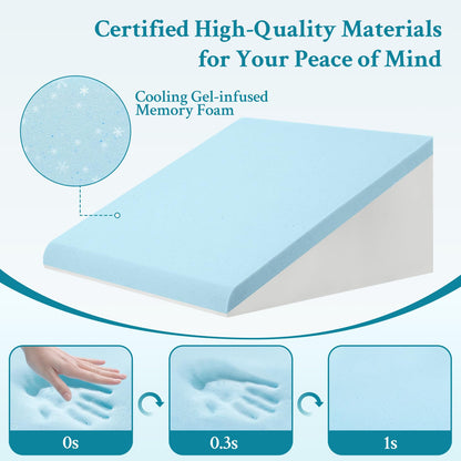 Slumblr® Cooling Memory Foam Wedge Pillow