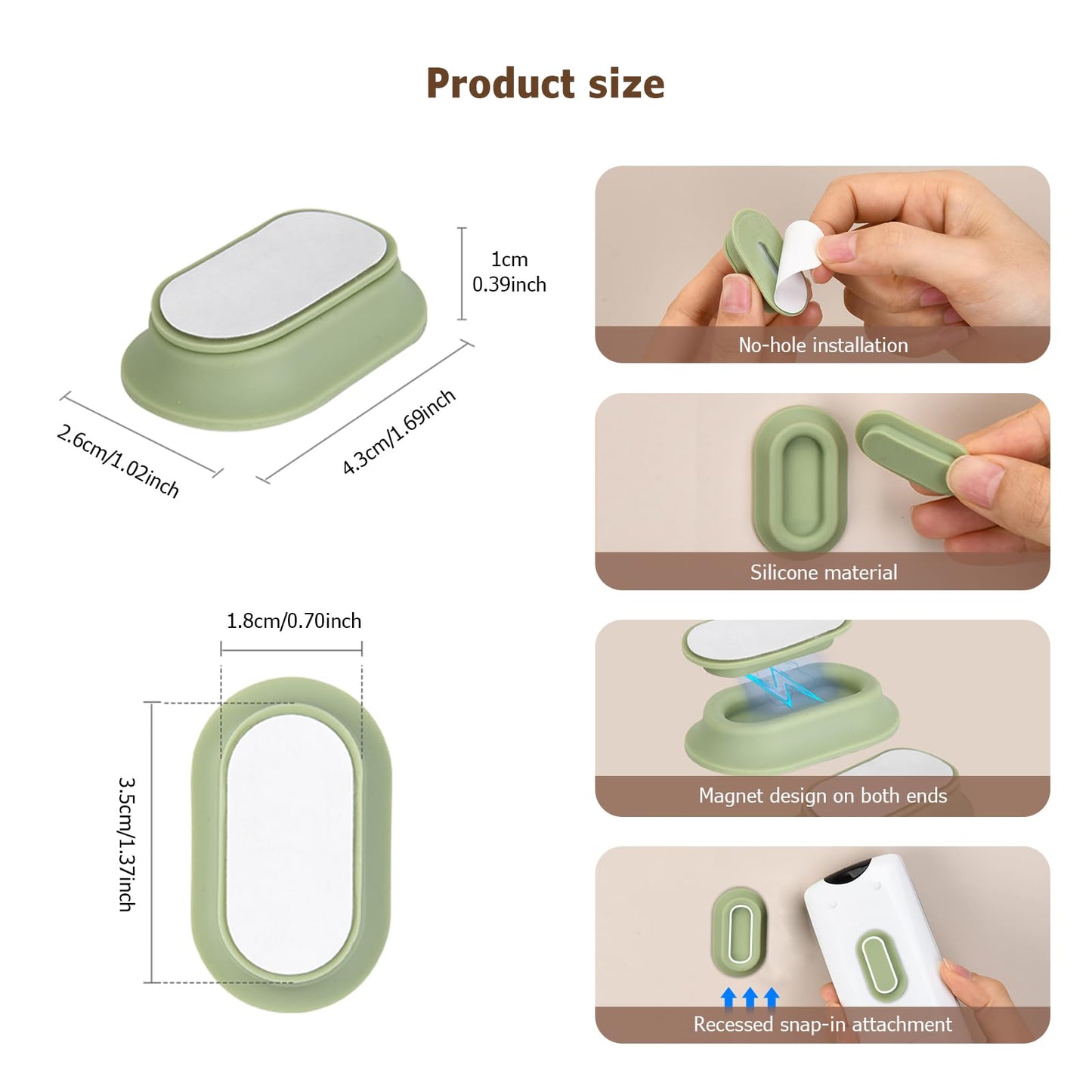 Slumblr® Magnetic Remote Holder Set (3pcs)