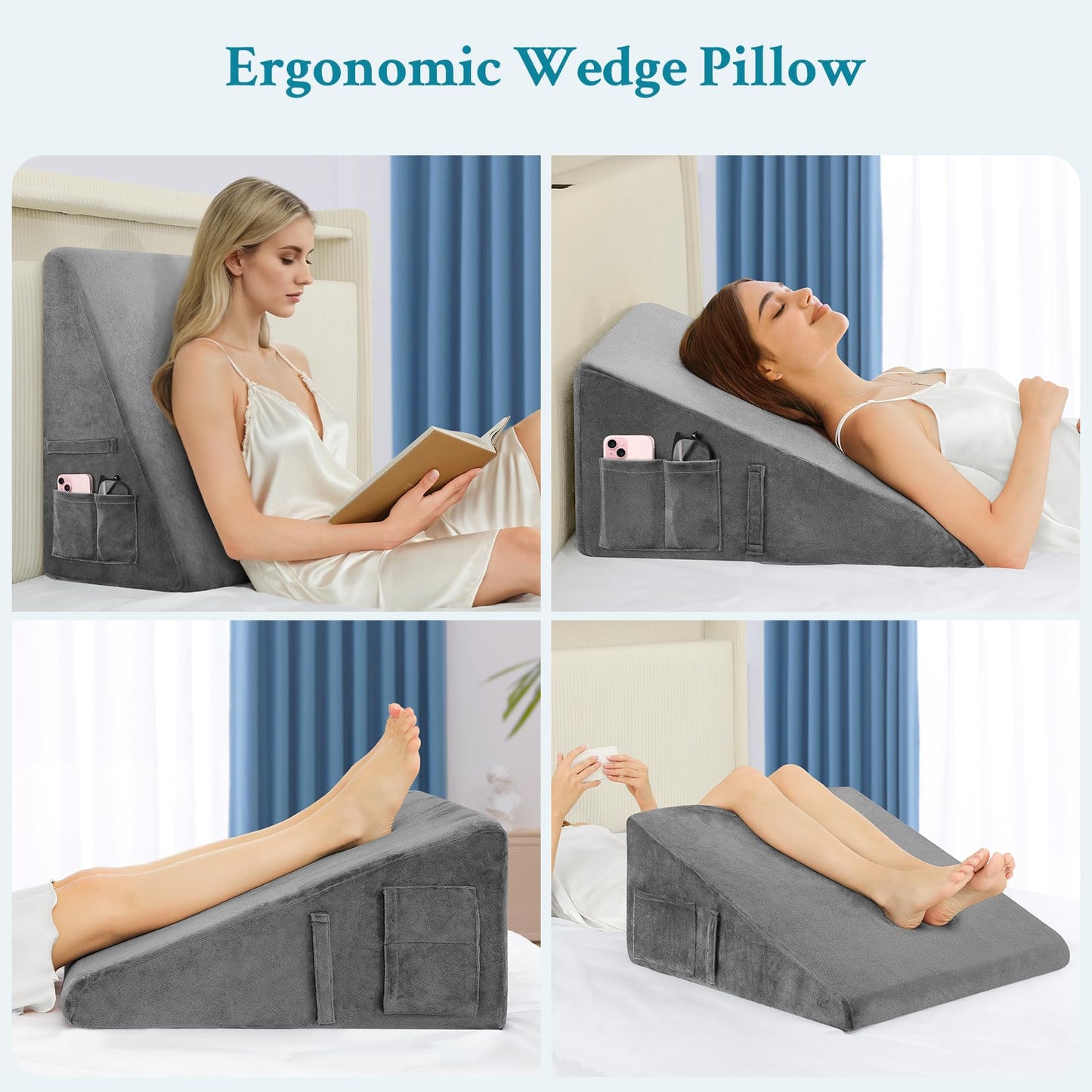 Slumblr® Cooling Memory Foam Wedge Pillow
