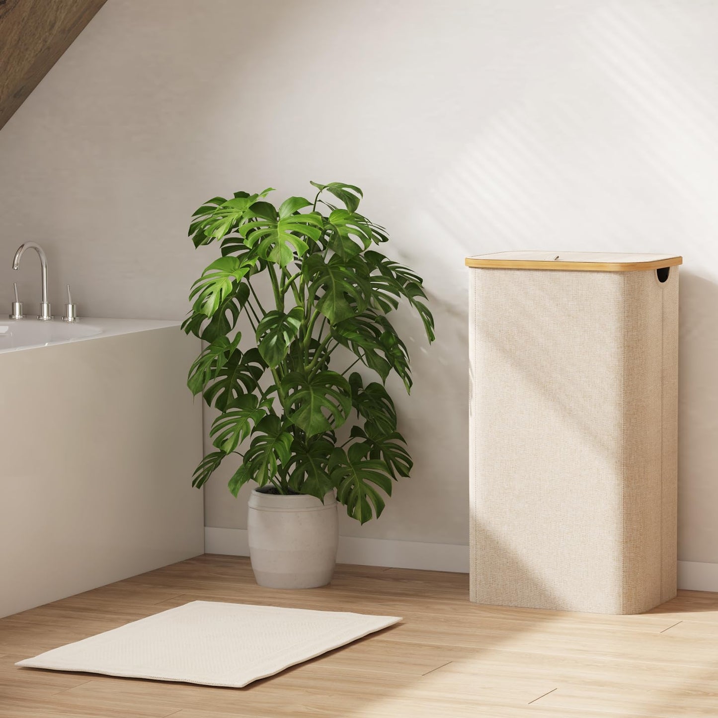 Slumblr® Large Foldable Laundry Basket with Lid