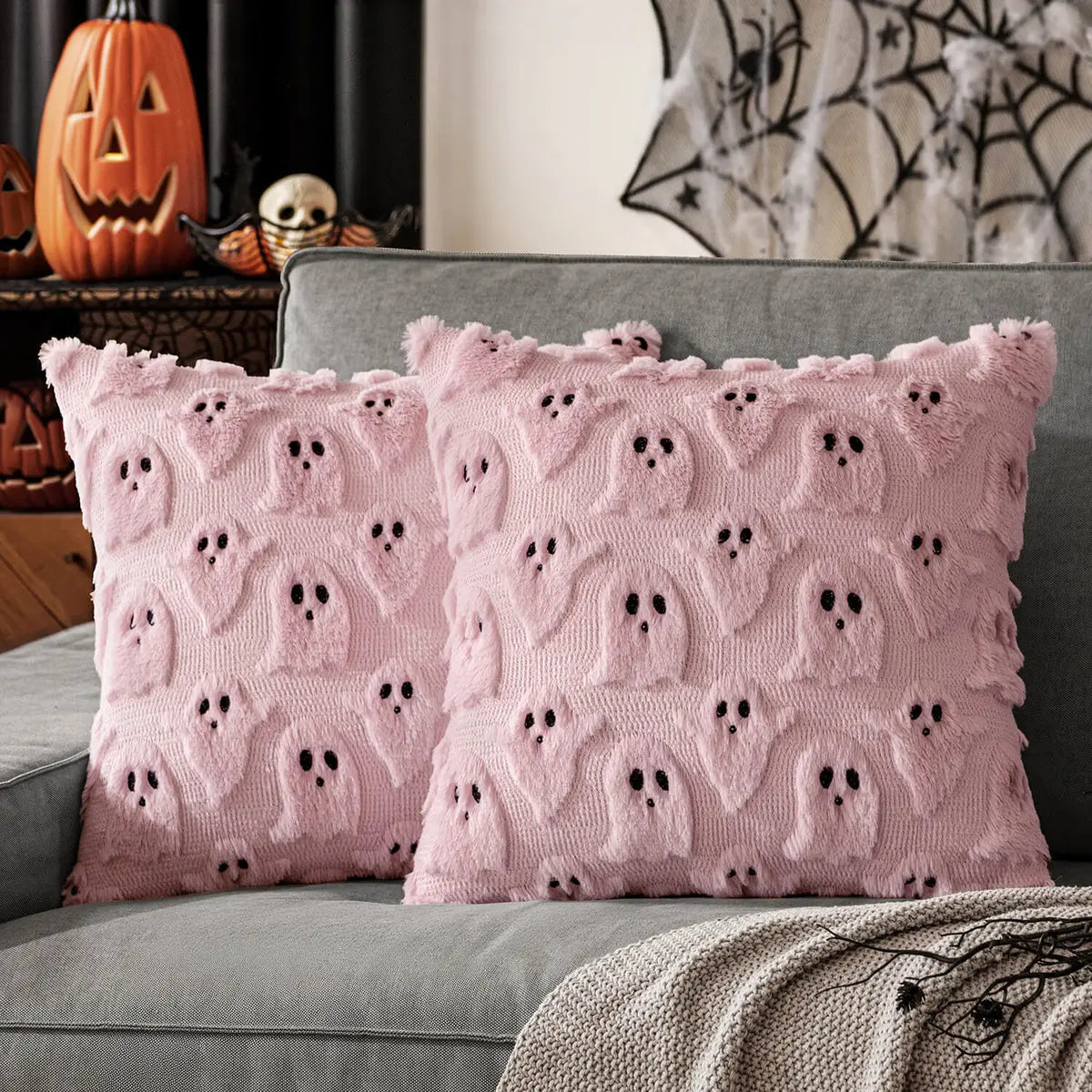 Slumblr® Halloween Ghost Cushion Covers (2 Pcs)