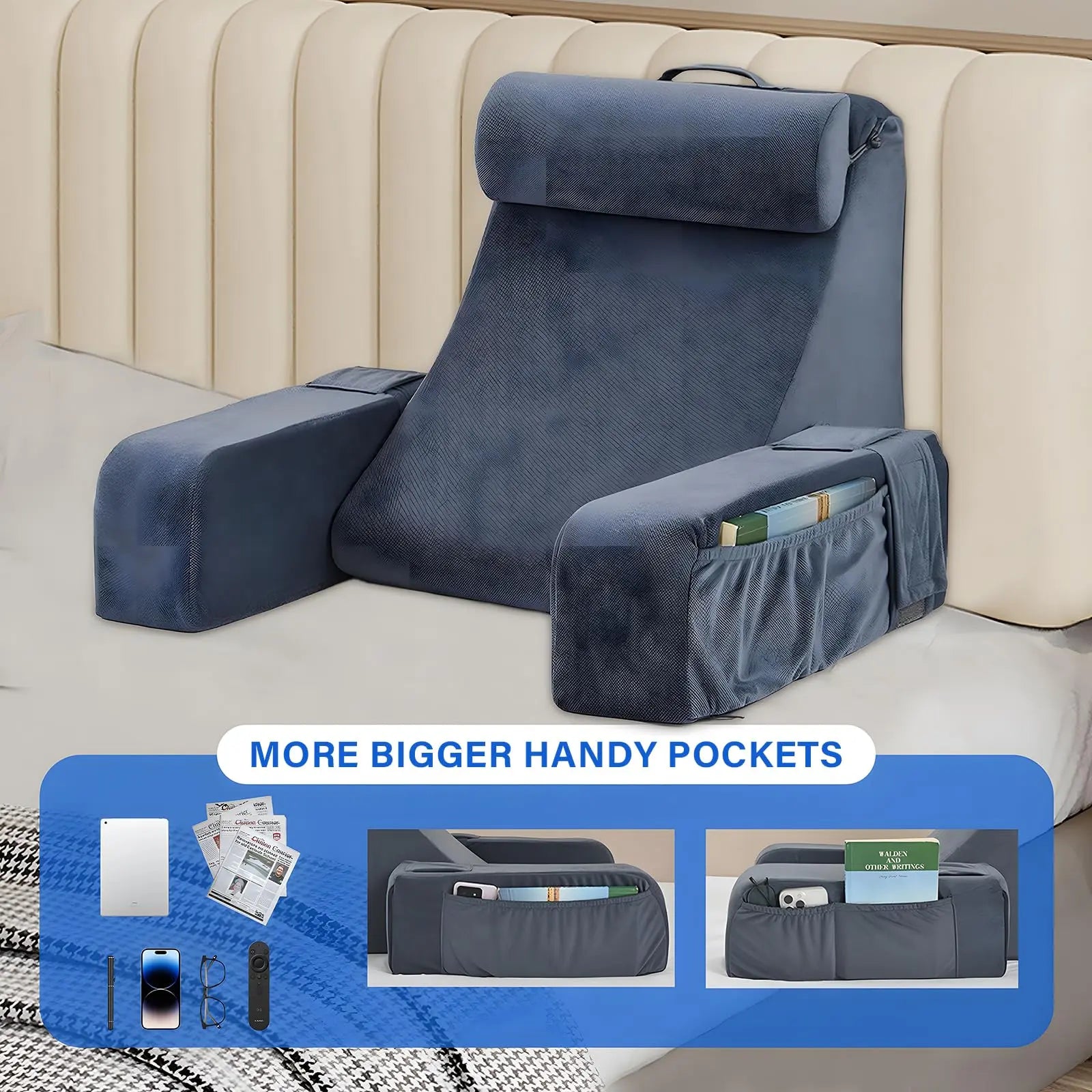 Slumblr® Bedrest Reading Pillow Slumblr