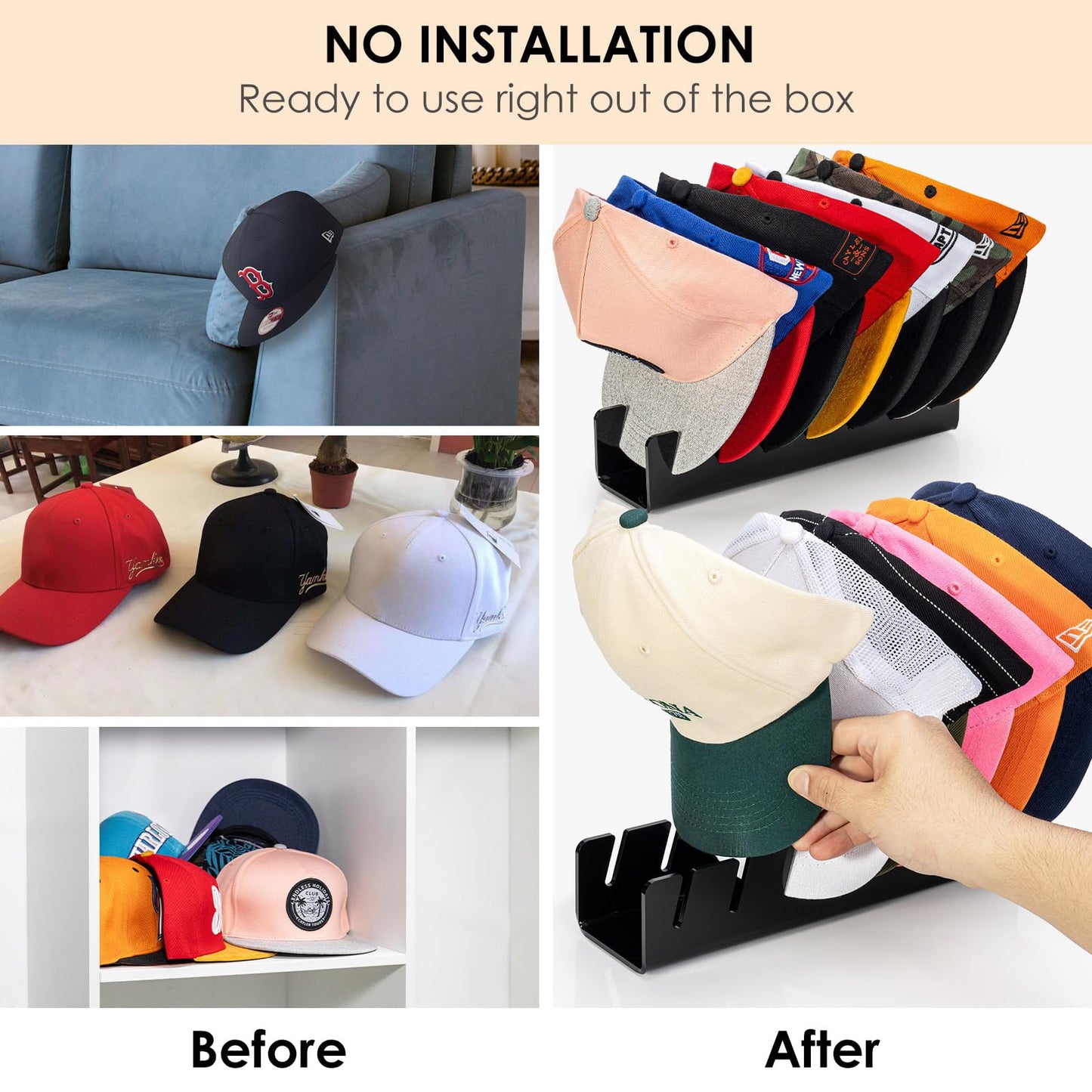 Slumblr® Acrylic Hat Rack