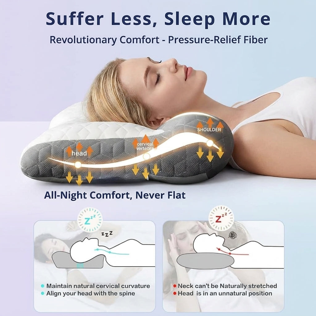 Slumblr® Dual Firmness Ergonomic Contour Pillow