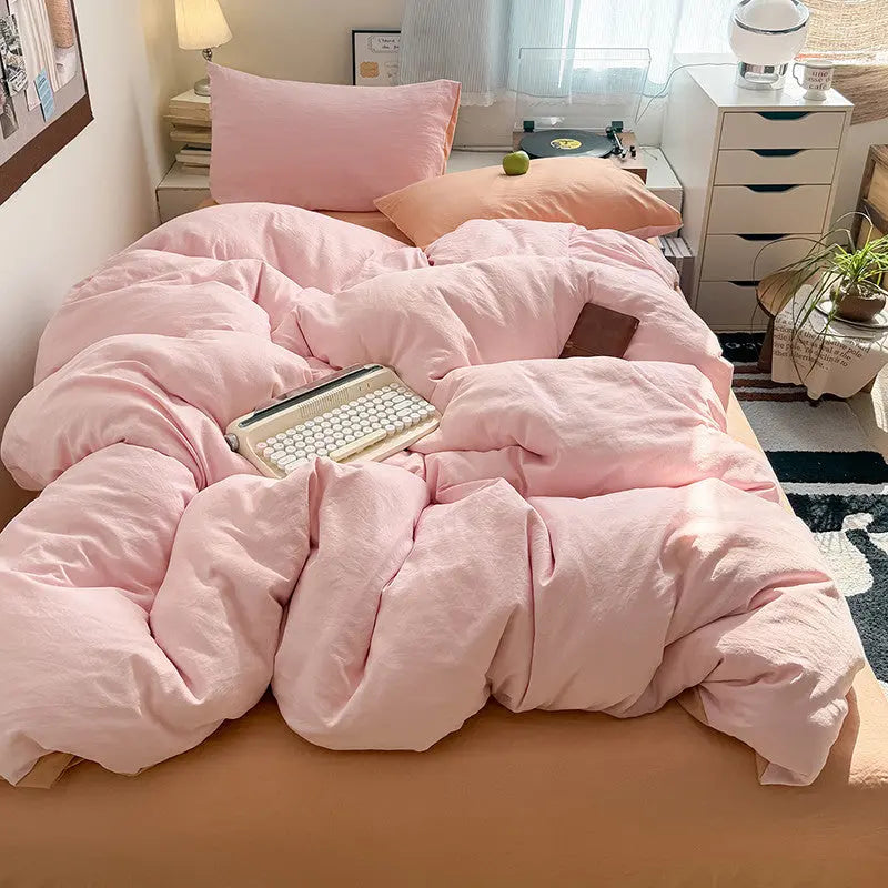 Slumblr® Pink Cotton Bedding Set