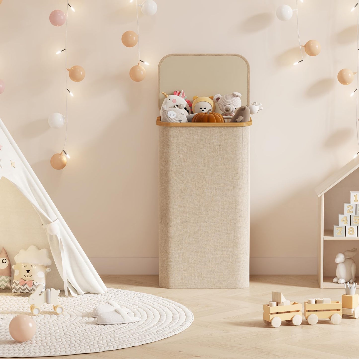 Slumblr® Large Foldable Laundry Basket with Lid