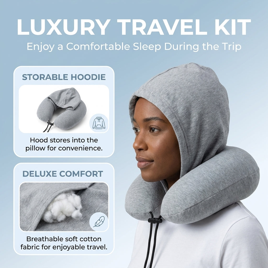 Slumblr® Stuffable Hooded Travel Pillow