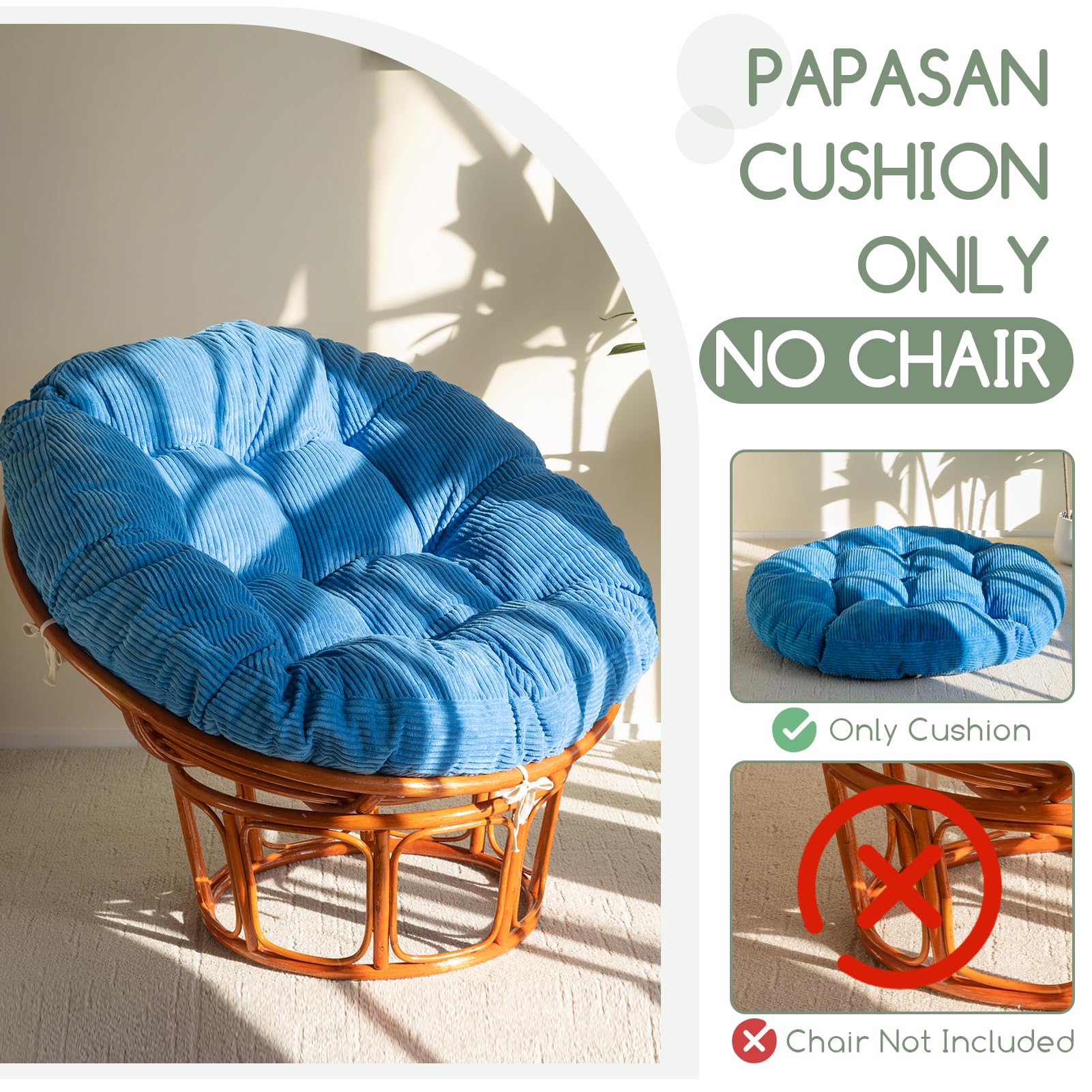 Slumblr® Papasan Chair Cushion