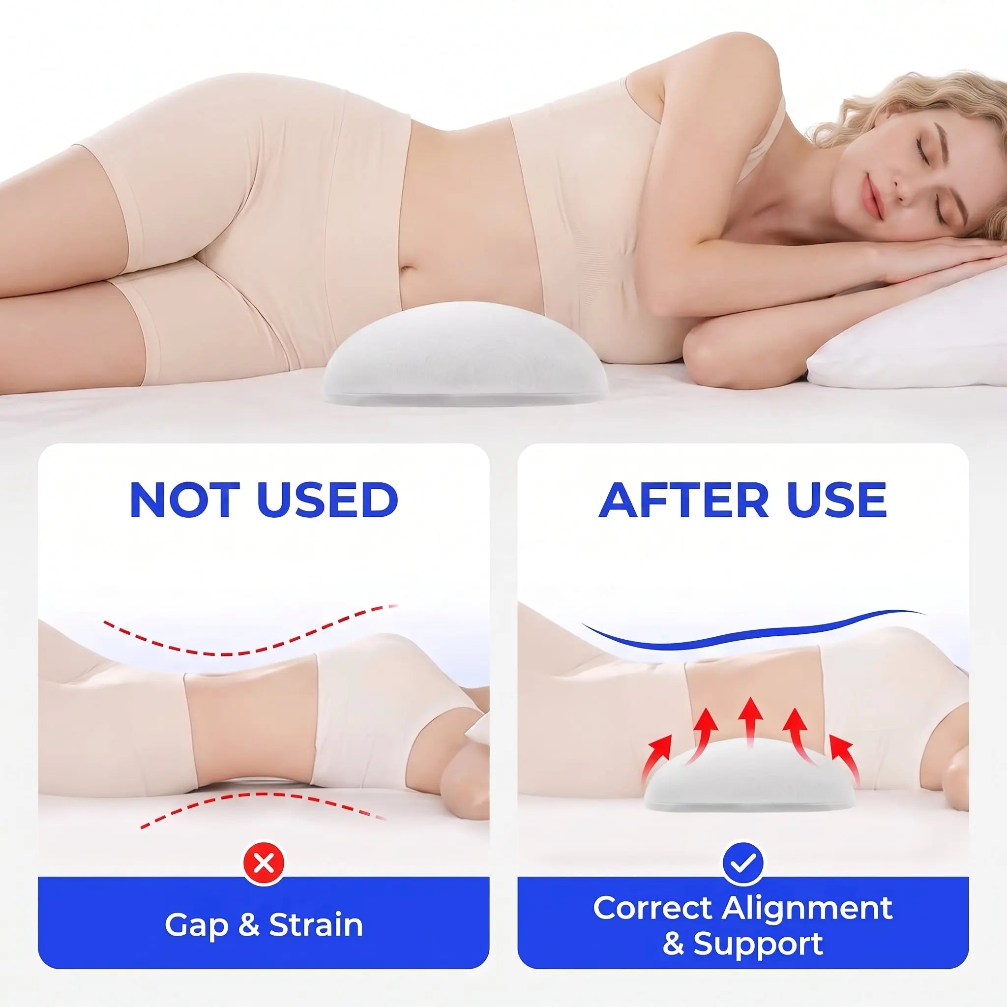 Slumblr® Memory Foam Lumbar Support Cushion