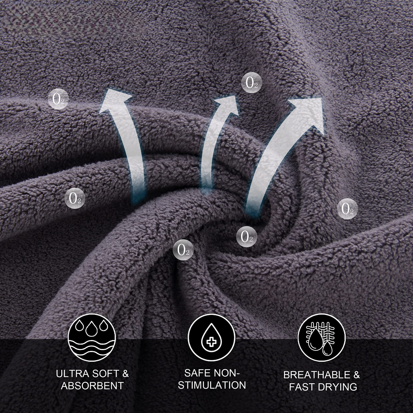 Slumblr® Microfiber Soft Absorbent Face Washcloths Set (3pcs)