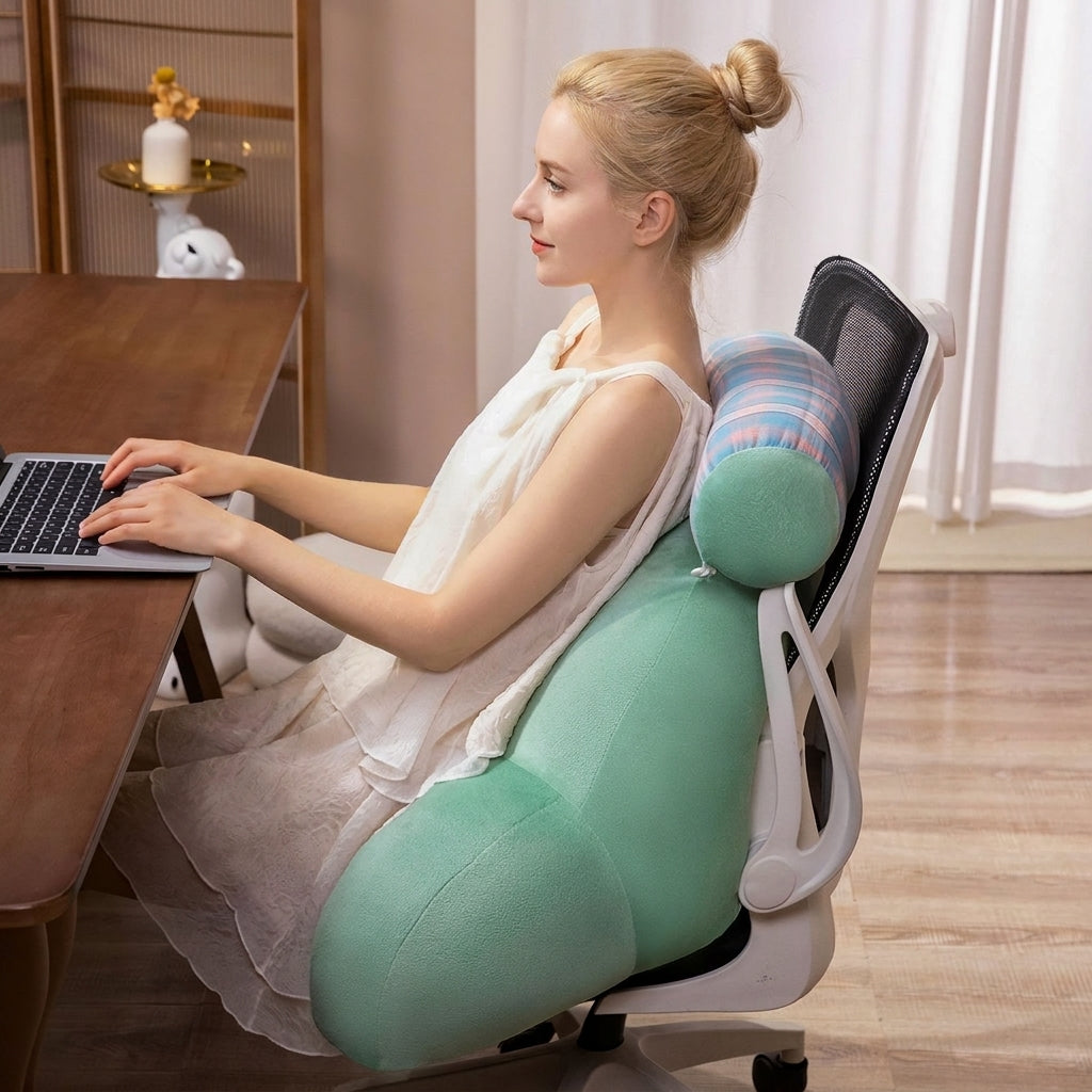 Slumblr® Soft Polyester Bed Backrest Cushion for Reading