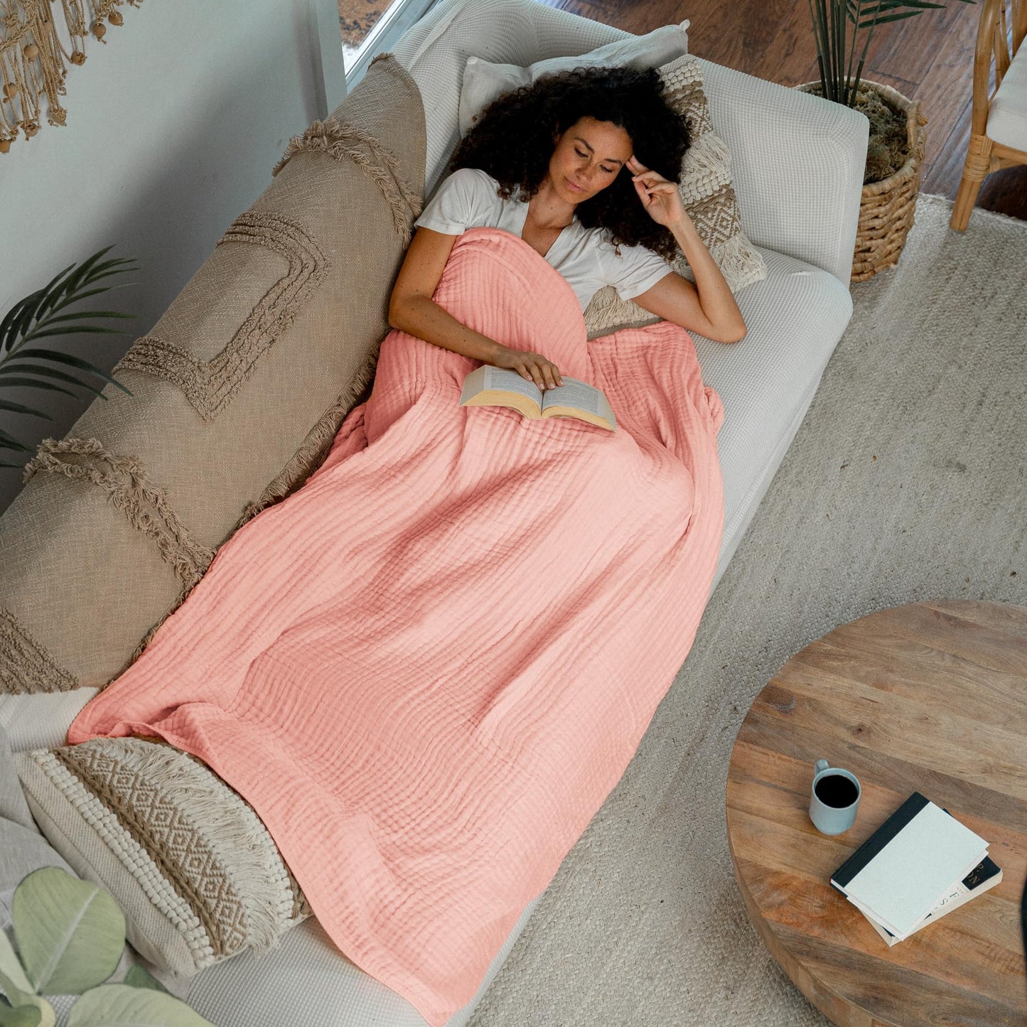 Slumblr® Cotton Muslin Boho Throw Blanket