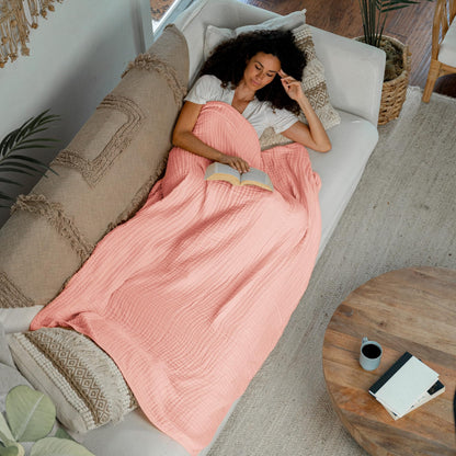Slumblr® Cotton Muslin Boho Throw Blanket