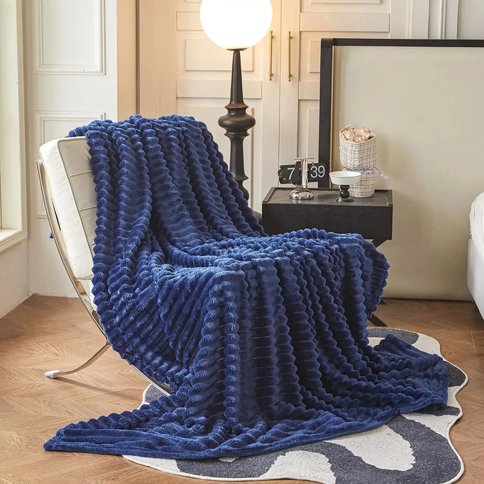 Slumblr® Faux Rabbit Fur Throw Blanket Slumblr