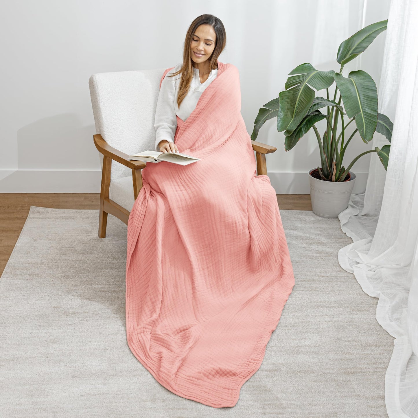Slumblr® Cotton Muslin Boho Throw Blanket