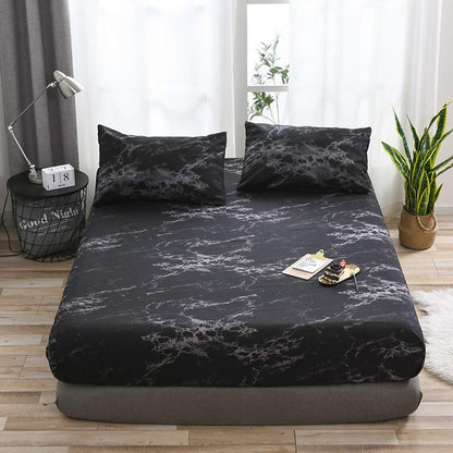 Slumblr® Marble Print Fitted Sheet
