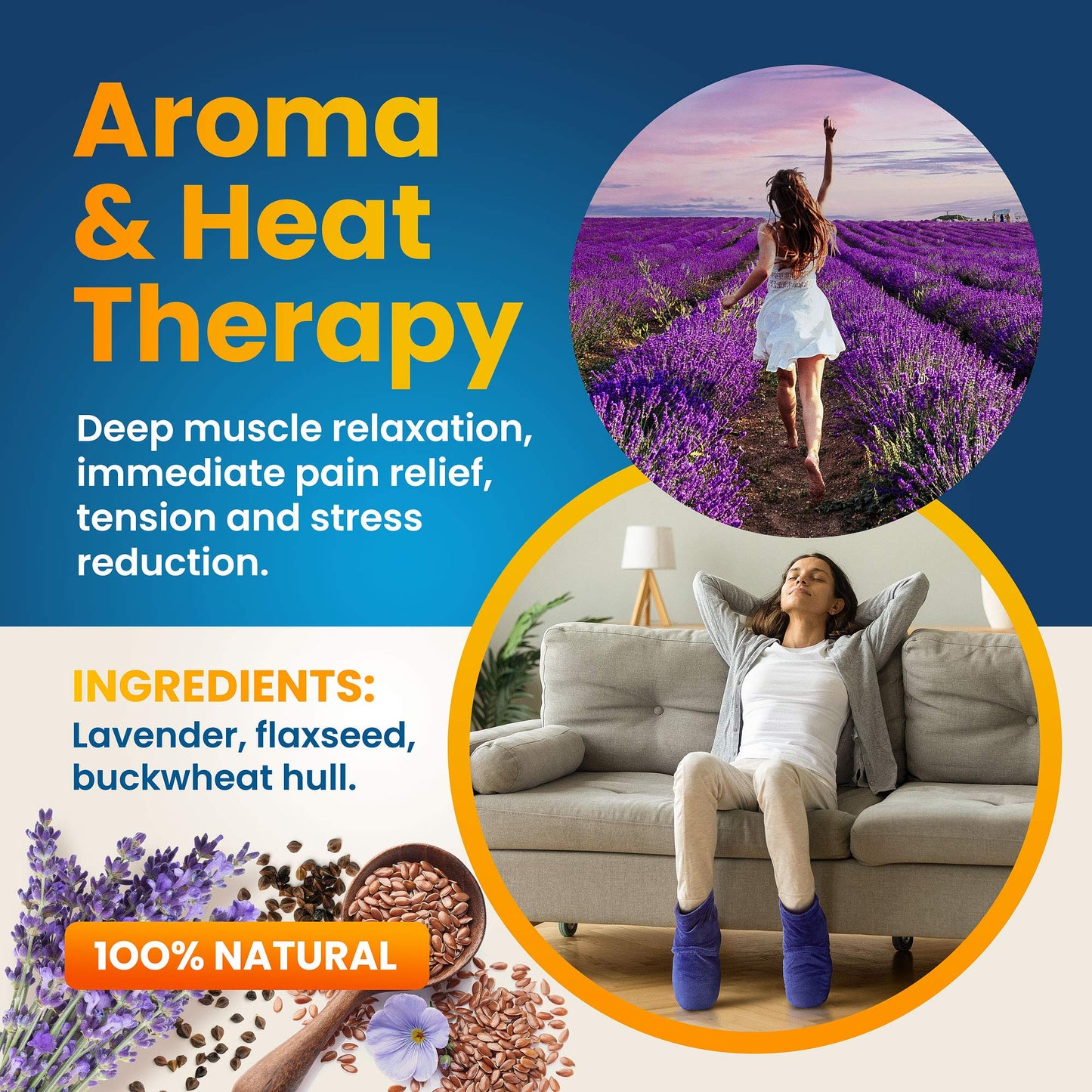 Slumblr® Feet Warmers Microwavable Heating