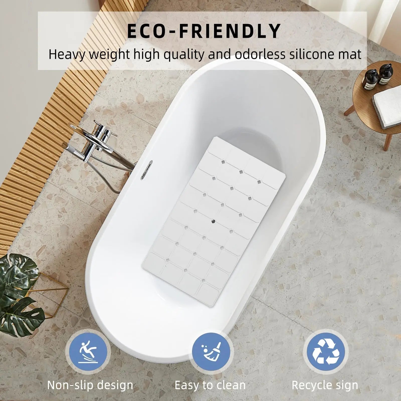 Slumblr® Non Slip Silicone Bathtub Mat Slumblr