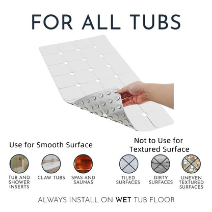 Slumblr® Non Slip Silicone Bathtub Mat