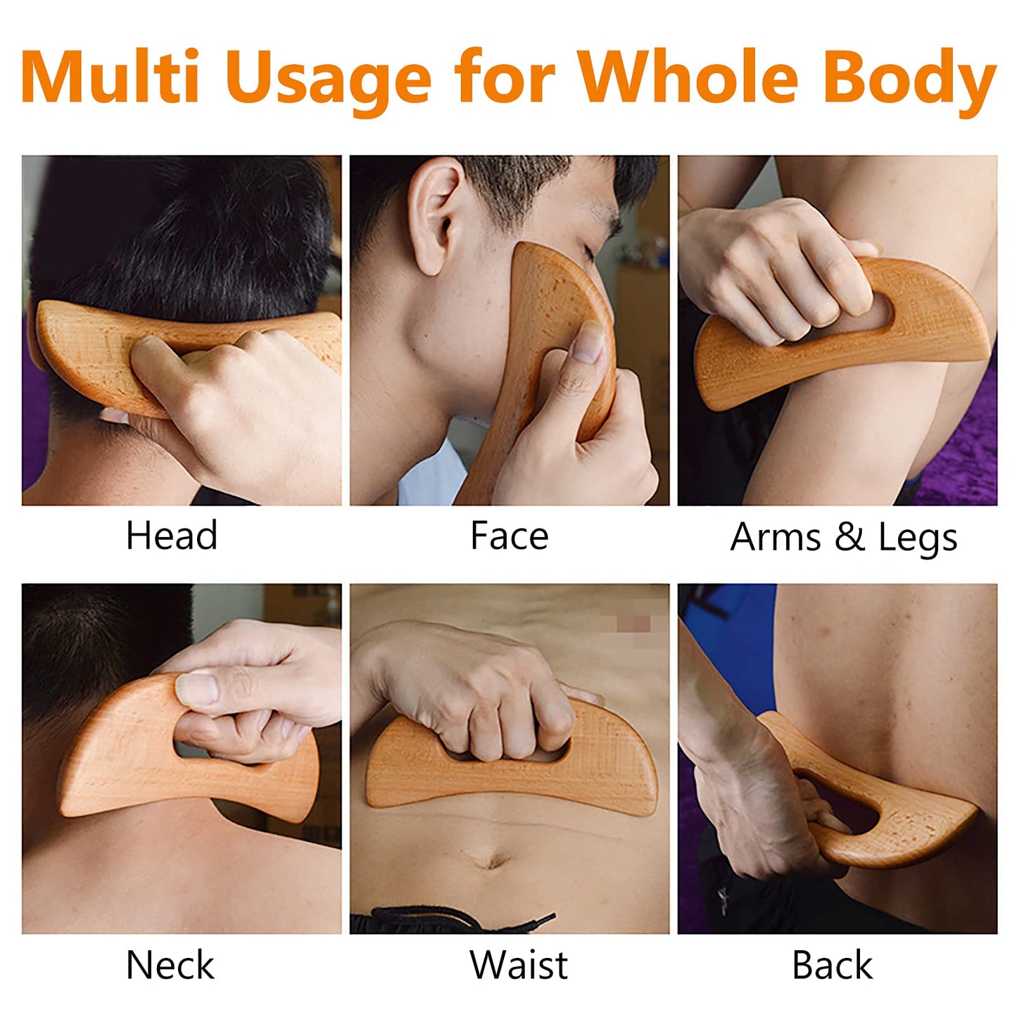 Slumblr® Wooden Gua Sha Massage Tool