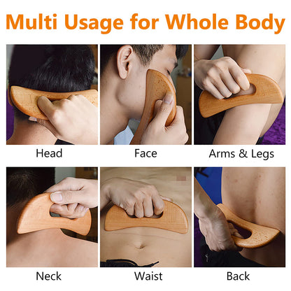 Slumblr® Wooden Gua Sha Massage Tool
