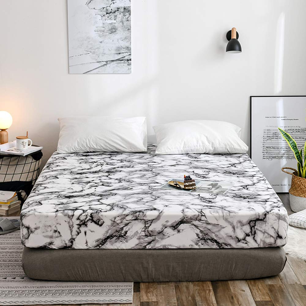Slumblr® Marble Print Fitted Sheet