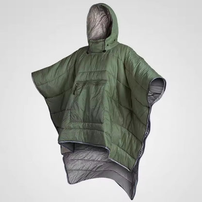 Slumblr® Hooded Camping Blanket Poncho