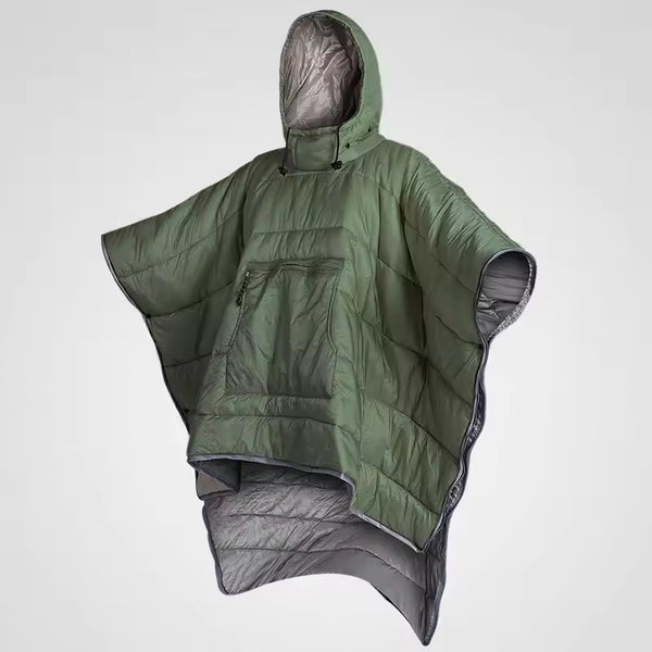 Slumblr® Hooded Camping Blanket Poncho