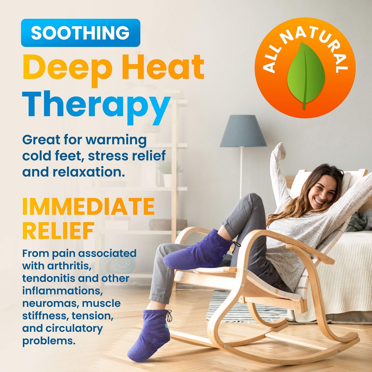 Slumblr® Feet Warmers Microwavable Heating