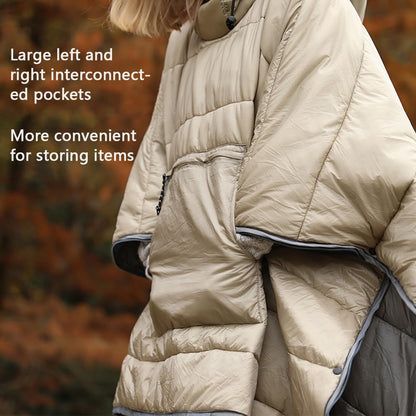 Slumblr® Hooded Camping Blanket Poncho